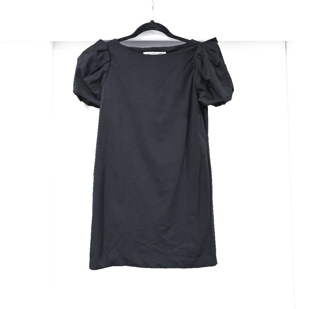 Diane Von Furstenberg Size 2 Black Cap Sleeve Dress